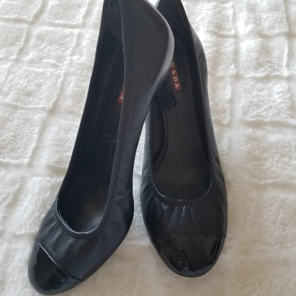 Prada Black Heels with Round Toe - Picture 10 of 10